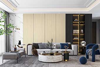 徐州轻奢风格-客厅