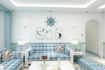 徐州地中海风格-客厅