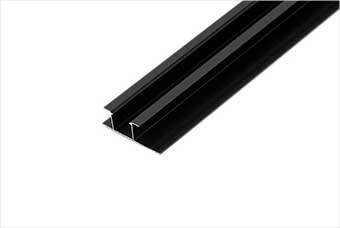 徐州航空纤维墙咔铝合金带灯中条（哑黑氧化）