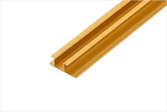 徐州航空纤维墙咔铝合金带灯中条（钛金氧化）